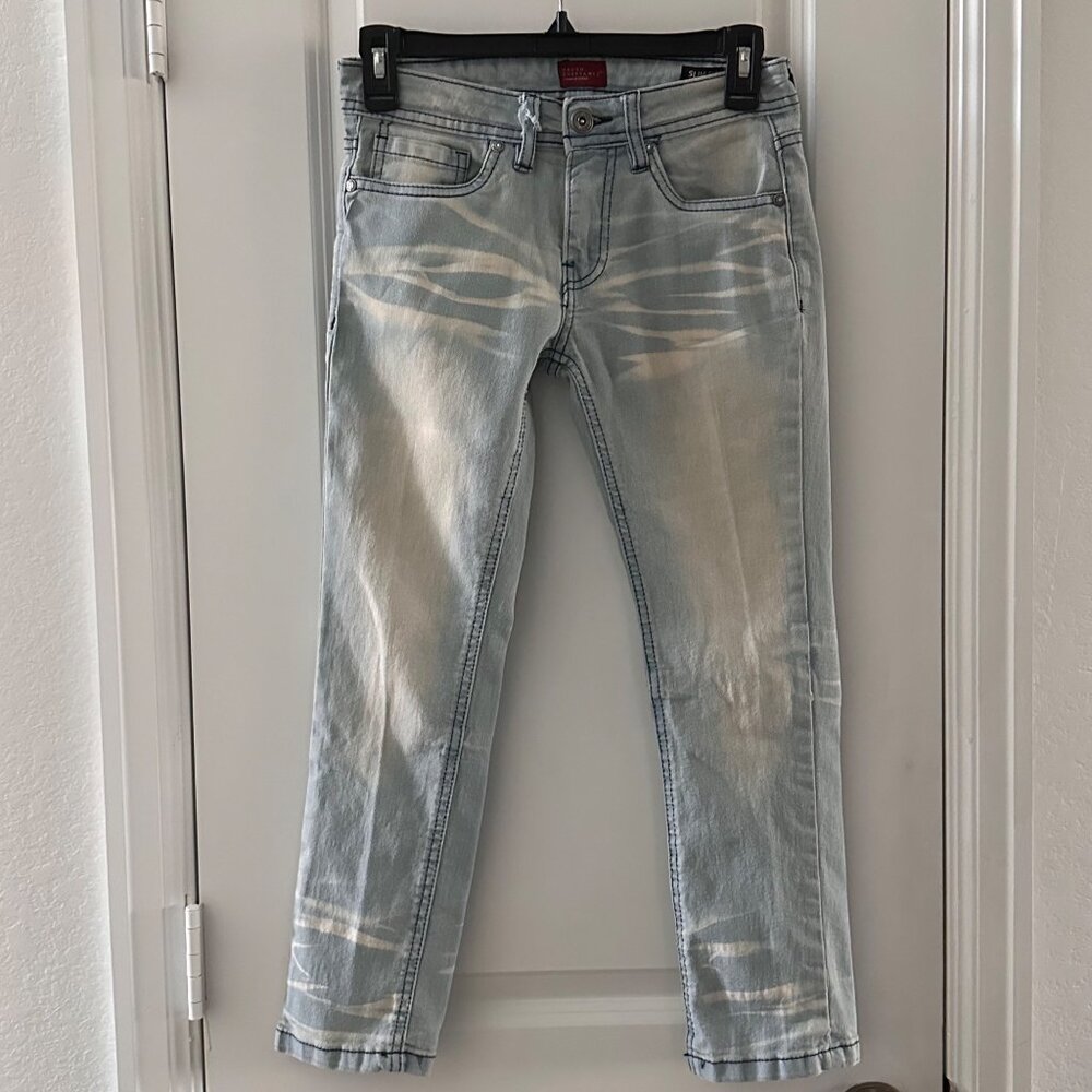 Truth Substance Boys Light Wash Slim Fit Jeans Size 8